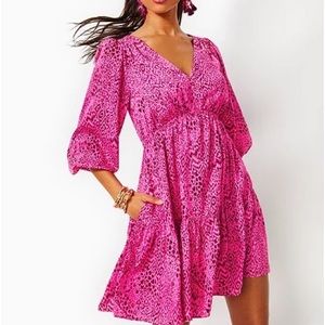 Nwt Lilly Pulitzer Sz 2 deacon 3/4 sleeve dress